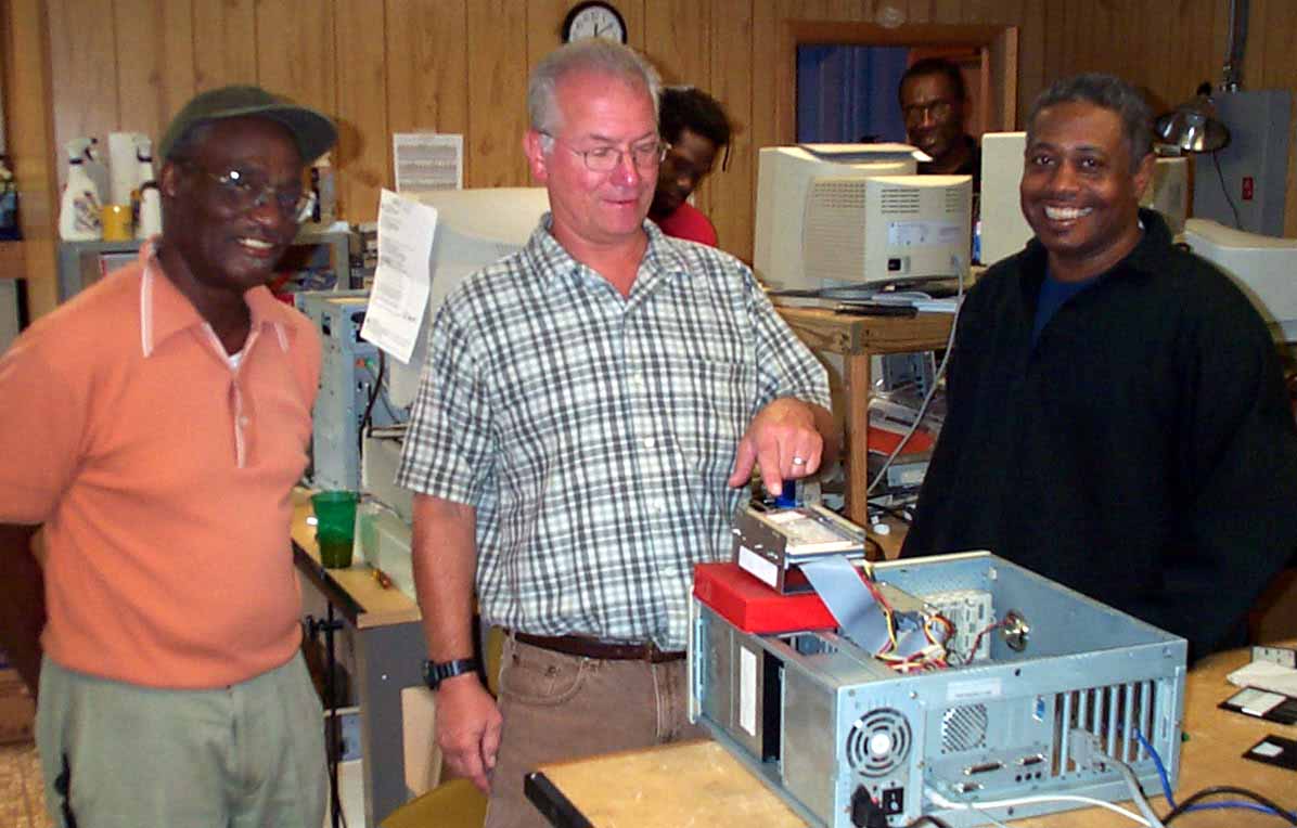 CAP volunteers Ken Eskridge, Len Nagel and Fred Mack