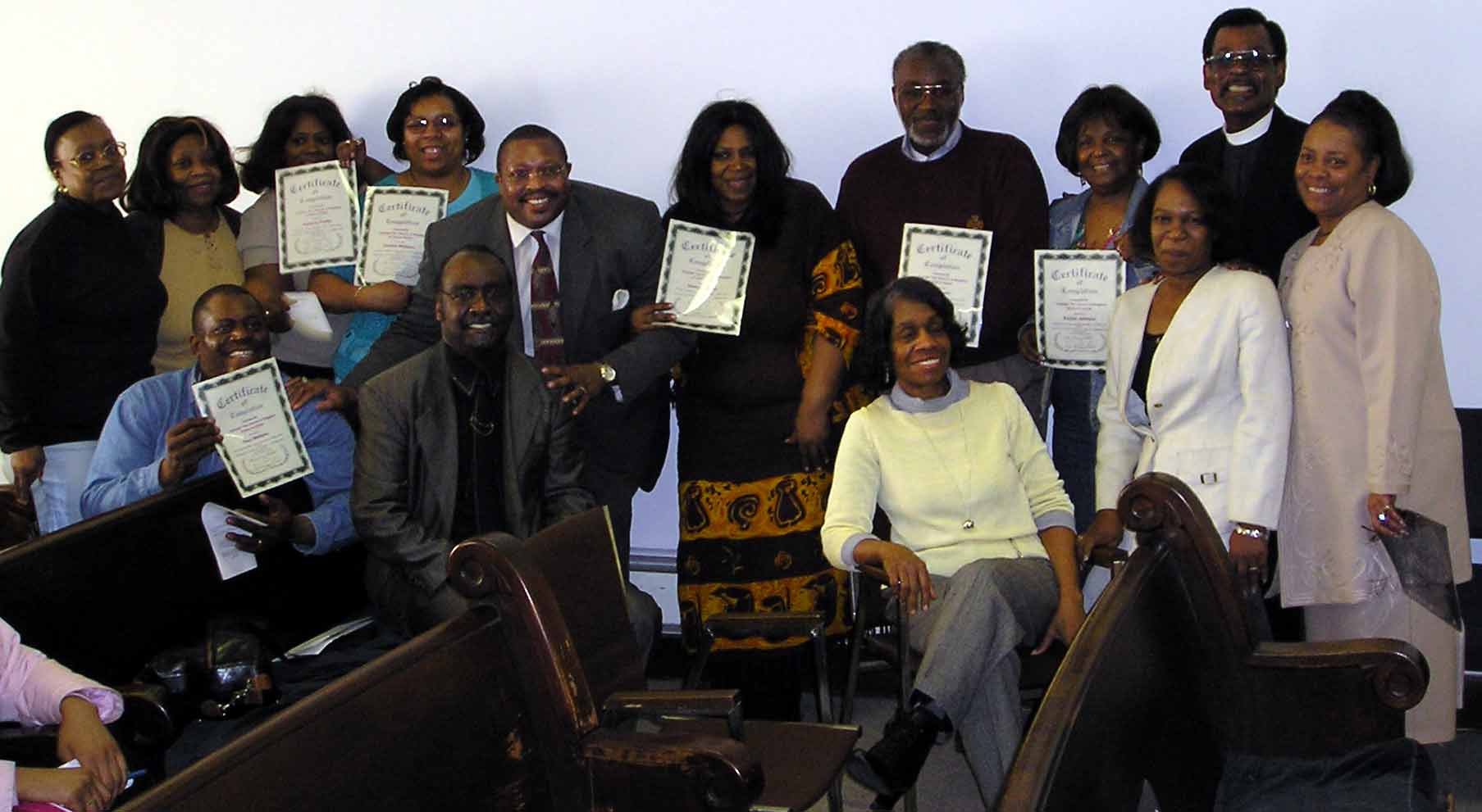 Leaders, Teachers and Students with their new certificates