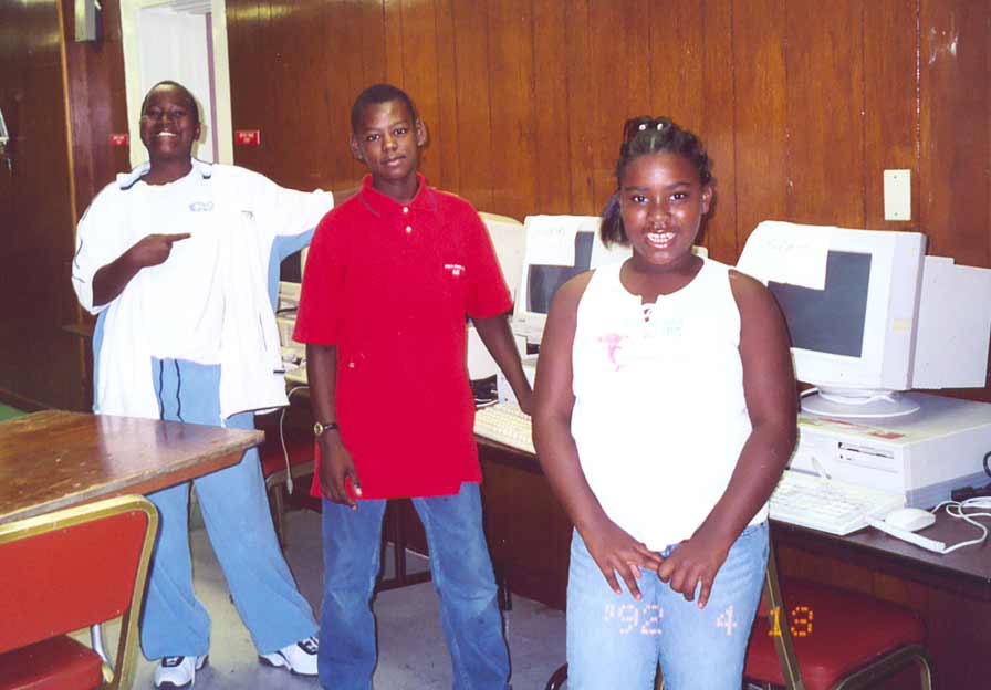 Union Grove students Alia Harris (10), Gregory Wilson (10) and Andrea Edwards (11)